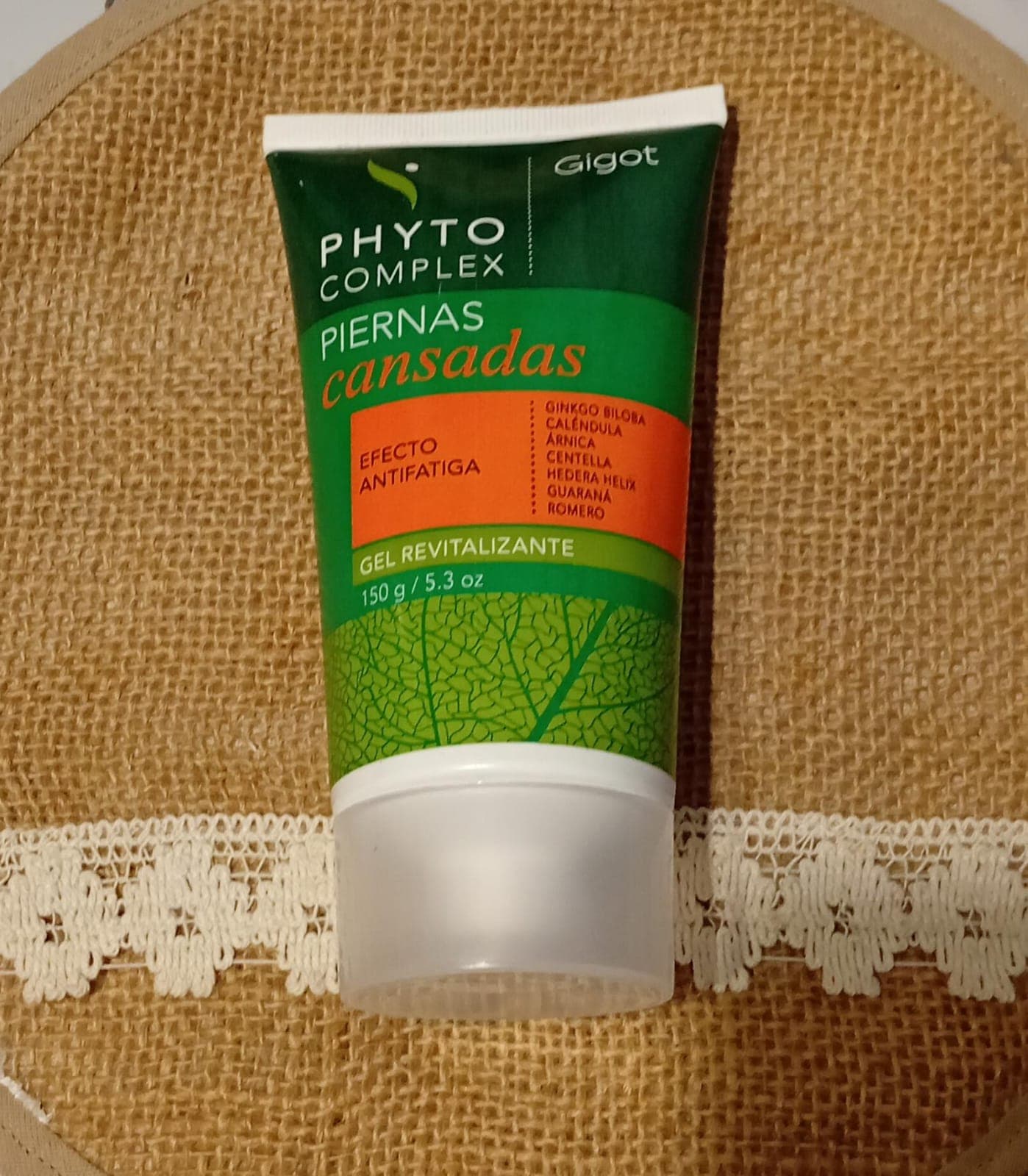 Gel revitalizante antifatiga
